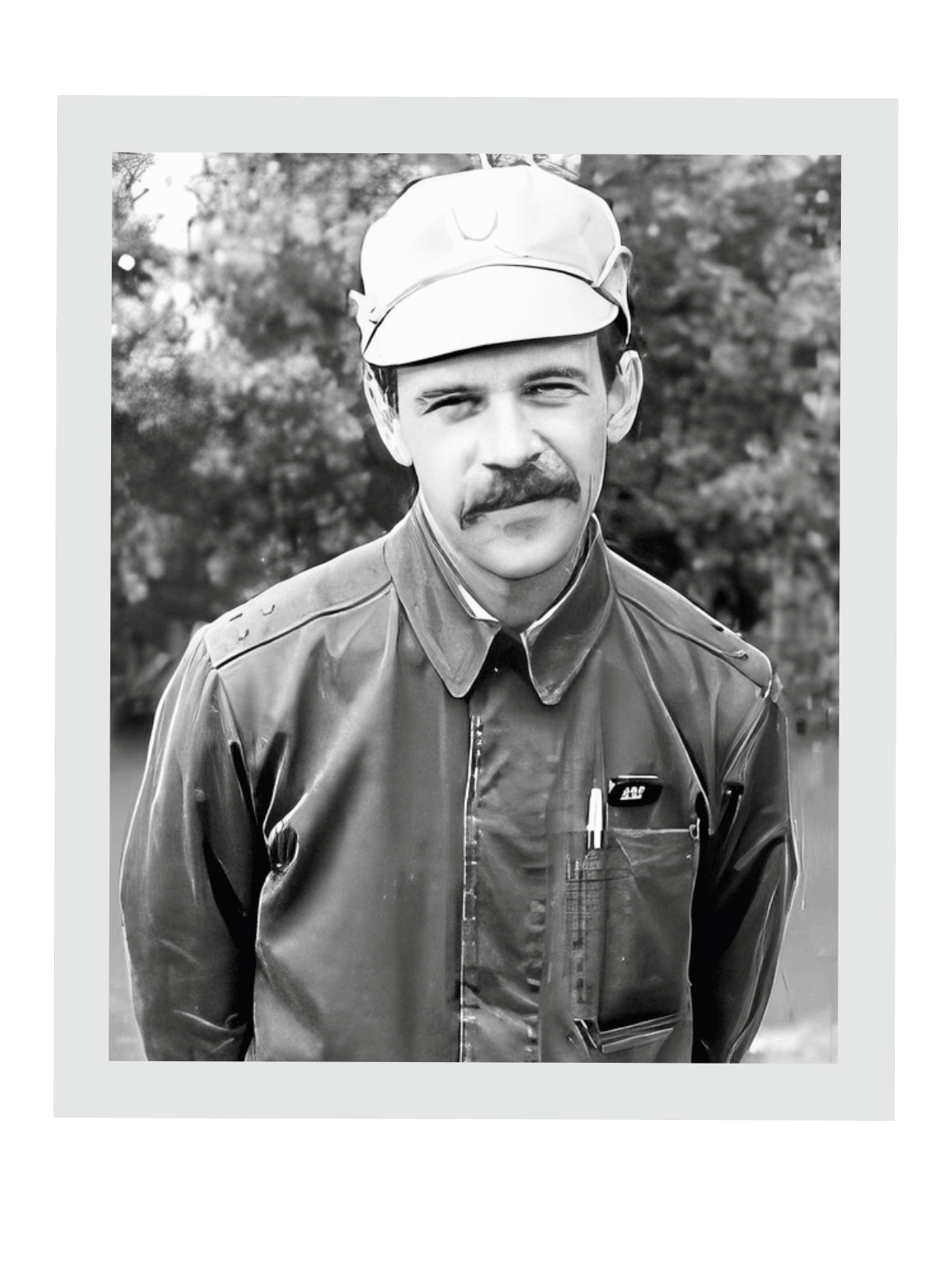 Dr Sergei Belyakov during the Chernobyl cleanup in Ukraine, 1986